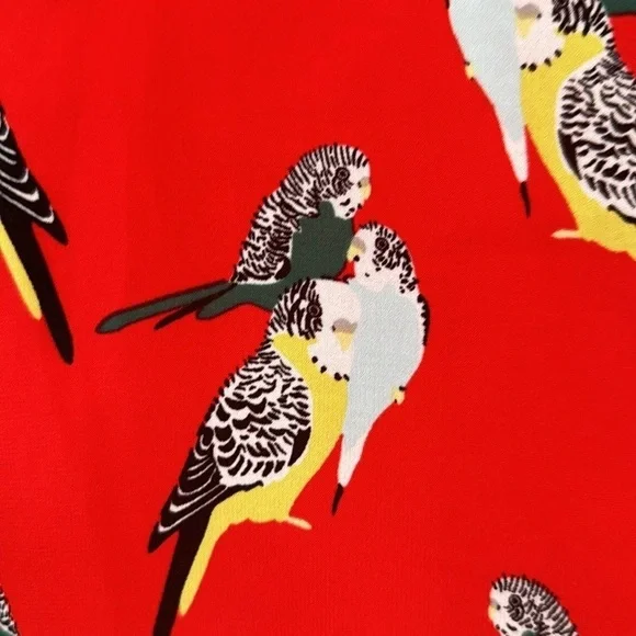 Banana Republic long sleeve parakeet novelty blouse - Picture 3 of 6